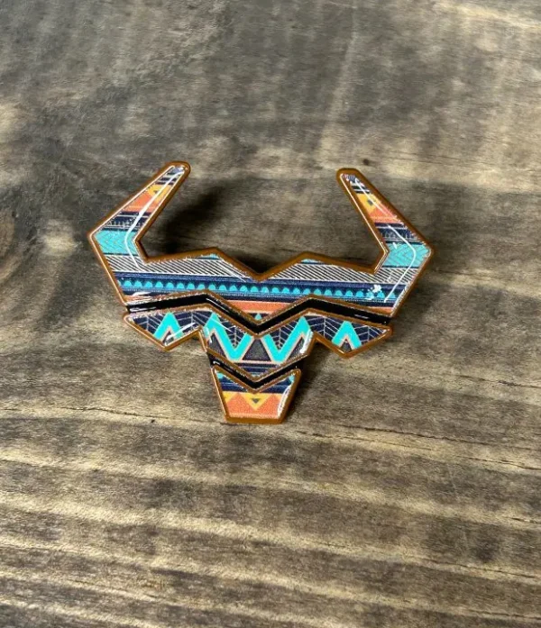 Tribal Horns Pin