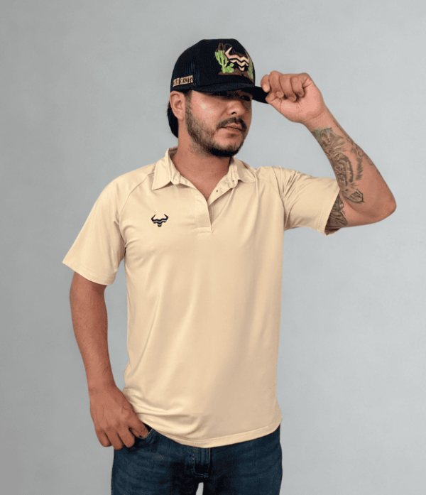 Beige Steer Polo T-Shirt